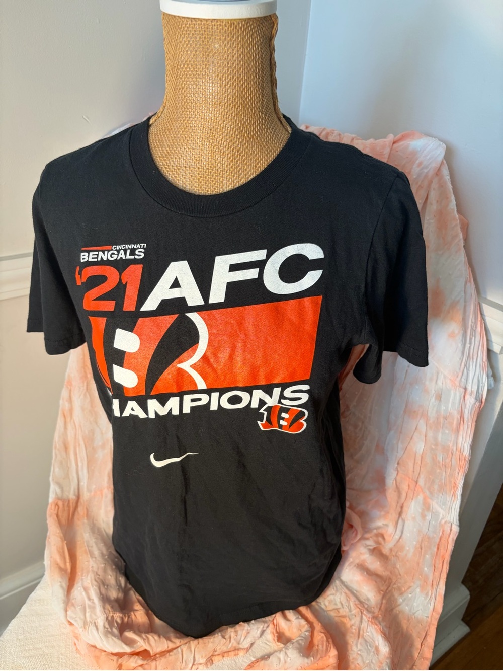 Nike Cincinnati Bengals 2021 AFC Champions Iconic Graphic T-Shirt - Black size L